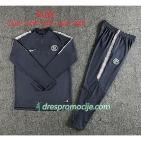 Inter Milan Dječji Komplet Sweatshirts Tamno Siva 2018/19